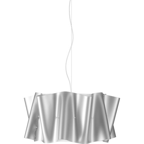 Sospensione Moderna Folio Polilux ® Argento E Metallo Cromo 1 Luce E27 D50Cm (1/2)