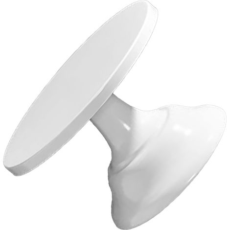 Présentoir à gâteaux rond en métal blanc, style européen, antidérapant, idéal pour mariages, fêtes et anniversaires. Petit modèle. (1/5)