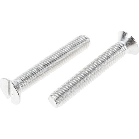Vis à métaux RS PRO M8 à tête Fraisée fendue en Acier Inoxydable, 50mm ( Prix pour Sachet de 25 )