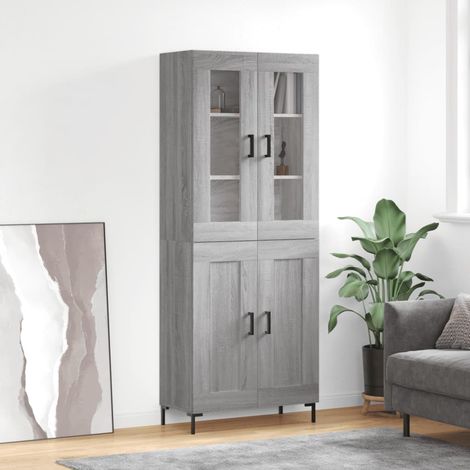 Highboard Grey Sonoma 69.5x34x180 cm Engineered Wood vidaXL (1/5)