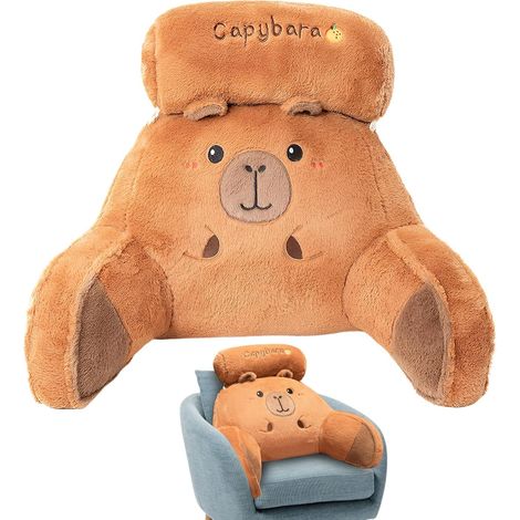 Oreiller de Lecture pour Lit Dossier Design Capybara Coussin de Soutien Dorsal pour Lit Pour Adulte Position Assise TV Canapé Sol Détente Relaxation (1/5)