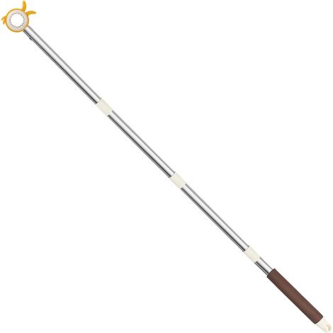Perche avec Crochet pour Ouverture de Lucarnes - Tige 110CM avec Crochet Jaune Idéale pour Fenêtres Velux et Lucarnes Inaccessibles, Facile à Installer, Utiliser en Toute Sécurité Pratique et Stable (1/5)
