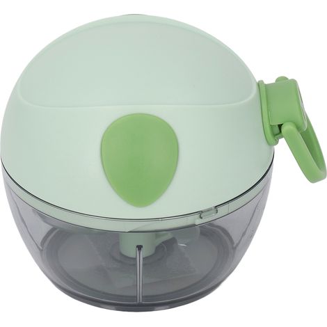 Hachoir à ail manuel multifonction mini vert, coupe-légumes à ficelle, robot ménager pour la maison (1/5)