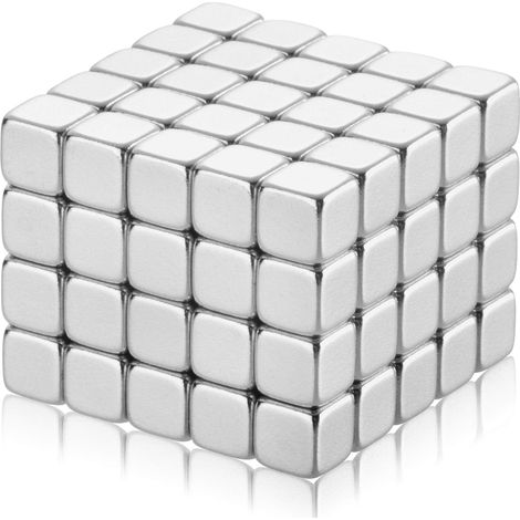 100x cubes magnétiques néodyme, petits aimants pour pour réfrigérateur, tableau blanc, photos ou cartes, 5x5x5 mm (1/5)