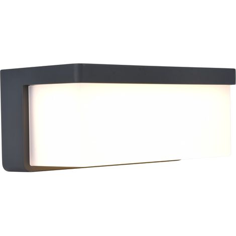 Zelna Hybrid-Anthrazit-LED-Wandleuchte 3000K 9W IP44 für den Außenbereich (1/5)