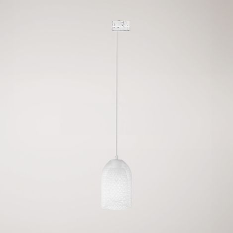 Creative Cables - Candeeiro suspenso Ghostbell com abajur para calha - lâmpada incluída