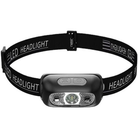 Lampe Frontale, Rechargeable Lampe Frontale Puissante avec 5 Modes D'éclairage, Étanche IPX4, Portable Lampe Frontale LED avec Lumière Rouge pour La Pêche/Camping/Cyclisme/Randonnée (1/4)