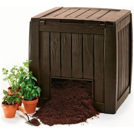 Compostador de Jardín Duradero Keter 340 litros madera