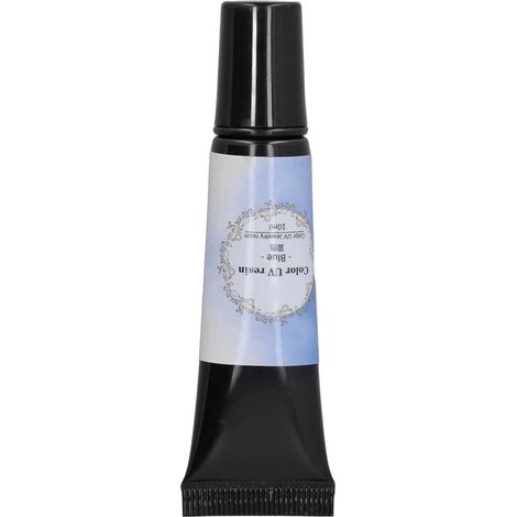Résine époxy UV multicolore pour emballage DIY, facile à extruder, tube de résine époxy UV pour loisirs créatifs, emballage bleu. (1/5)