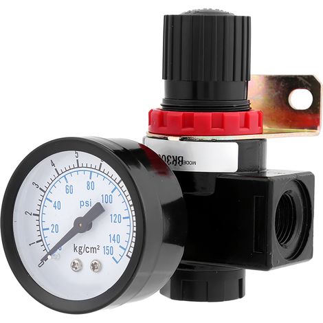 BR3000 G3/8'' Air Control Compressor Pressure Regulating Regulator Valve With Gauge (1/5)