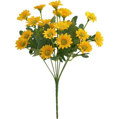 Fleur Artificielle - Tournesol - 30 Cm - Tissu Synthétique Et Plastique PVC - Décoration Intérieure Et Extérieure - Bouquet Factice Pour Mariage Événement Festif - 1 Pièce (1/5)