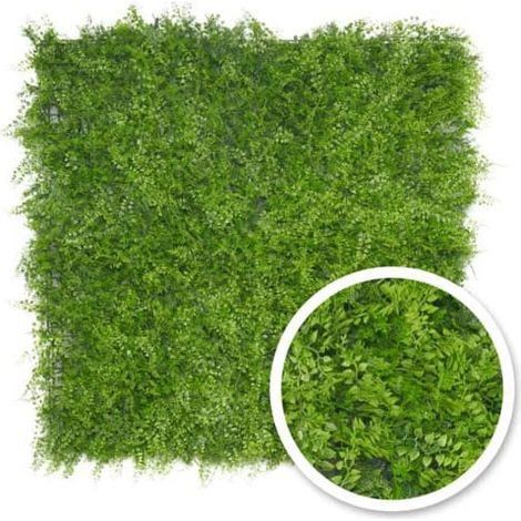 Mur végétal artificiel Fougère 1m x 1m, Surface 25 m²