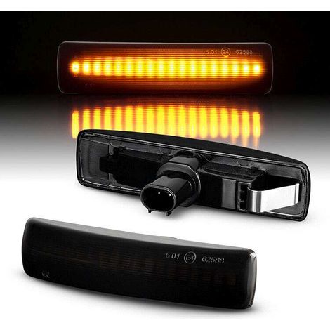 KIT 2 INDICATORI DI DIREZIONE LATERALI A LED COMPATIBILE CON LR DISCOVERY III, FREELANDER II, RR SPORT , VETRO FUME (1/5)