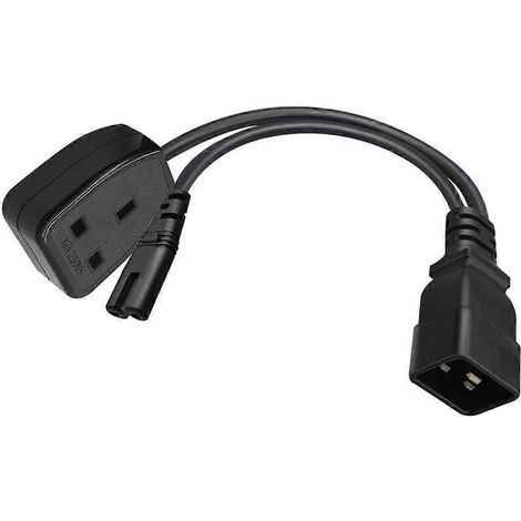 IEC320-C20 Stecker auf +IEC320C7 Buchse Netzadapterkabel