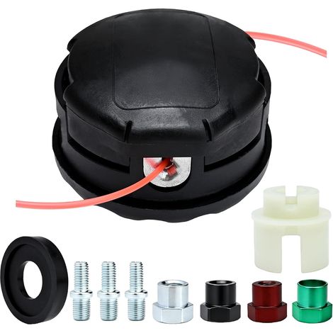 Tête de Débroussailleuse Speed Feed 400 pour Echo SRM225 PAS225/remplacement compatible avec Shindaiwa, Husqvarna, Ryobi, Coupe-Bordures Universel à Recharge Rapide, Filetage M10x1,25 (1/5)