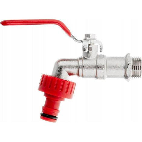 geko Set de robinet de jardin compact résistant à la corrosion (1/2)
