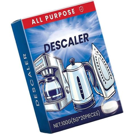 20 pastilles nettoyantes haute efficacité pour appareils électroménagers, notamment pour cafetières et machines à café. (1/5)