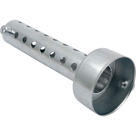 1x Silencieux d'échappement de moto, DB Killer silencieux d'échappement amovible réglable universel pour moto pour tuyau d'échappement de queue de 60mm, argent (1/5)