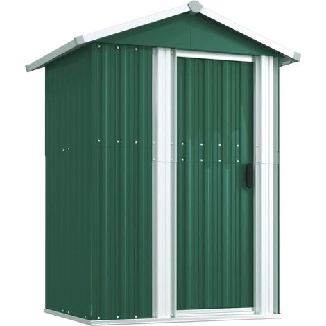 Maison Exclusive - Cobertizo de jardín acero galvanizado verde 12 (1/5)