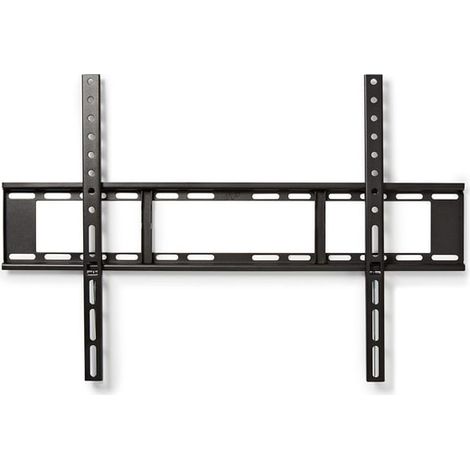 Support mural tv fixe 37 70 poids maximal de lecran supporte 35kg distance minimale au mur 23mm acier noir (1/5)