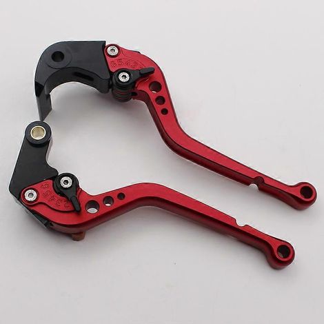 Applicable aux BMW Motorrad S1000R 2015-2019 : levier de frein, d'embrayage et de klaxon modifiés (tige longue rouge). (1/5)