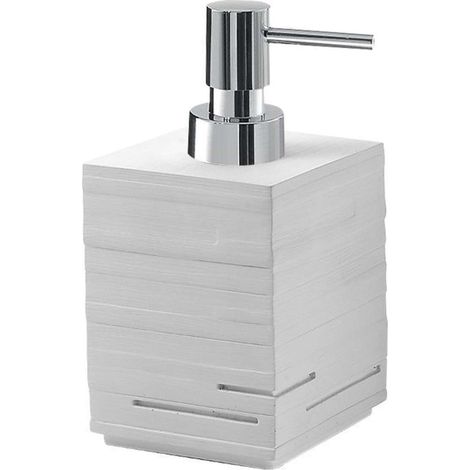 Sapho Gedy Quadrotto - Dispensador de jabón de pie, blanco QU8102