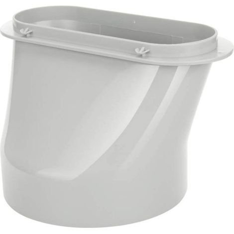 Raccord D'évacuation Pour Climatiseur Portable - Adaptateur De Fenêtre 6 Pouces - Raccord À Volet D'Échappement Pour Tube De 15 Cm - Blanc - Lot De 2 (1/5)