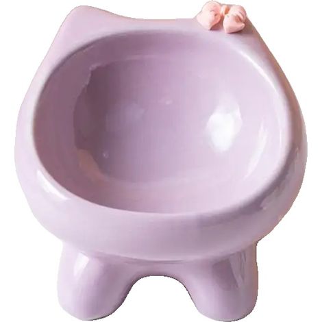 Bol pour chat, design incliné à 15 degrés, céramique de haute qualité, VIOLET (1/2)