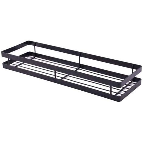Étagère d'assaisonnement de cuisine en acier inoxydable Support pour articles de toilette Étagère de cuisine Support de rangement mural Étagères d'organisation de la maison pour huile, sel, sauc (1/4)