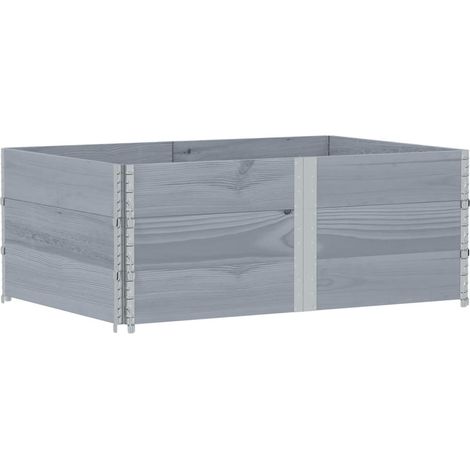 Maison Exclusive - Pflanzkasten Grau 150x100 cm Massivholz Kiefer