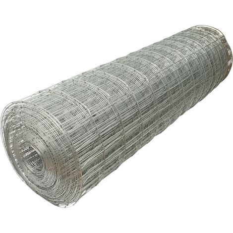 Rete elettrosaldata zincata per recinzione 120cmx30m con maglia 50x100mm, filo Ø 2mm per recinzione (1/4)