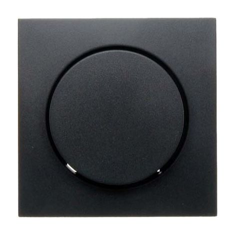 BERKER 11371606 ZENTRALSTCK MIT REGULIERKNOPF FR DREHDIMMER B.1/B.3/B.7 GLAS ANTHRAZIT, MATT