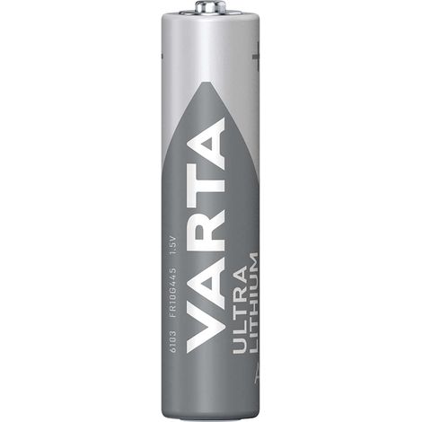 Bateria de litio aaa 15 v cc 1100 mah tarjeta de 4 blisteres gris plata