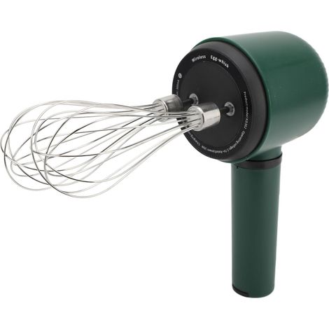 CCYKXA Kabelloser elektrischer Handmixer, 1200 mAh USB-wiederaufladbar, Edelstahl-Handmixer, tragbarer Eiermixer mit 2 Schneebesen, ideal für die Zubereitung von Pfannkuchen