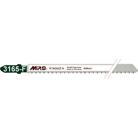 MPS 3165-F Stichsägeblätter, 17 Zähne pro Zoll, sauberer Schnitt in Holz und Laminaten, 132 mm