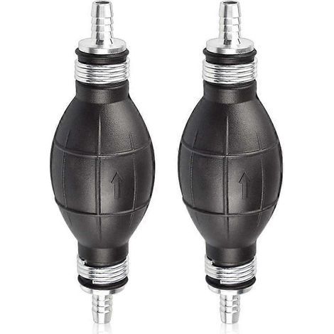 Poire d'amorçage manuelle pour pompe à carburant 1/4 pouce (6 mm) - Poignée en caoutchouc et aluminium - Convient pour voiture, bateau, moto (1/5)