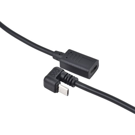 Micro-USB-Stecker auf USB-C-Buchse Adapterkabel für Android-Handyspiele, U-förmiges Lade- und Datenverlängerungskabel (1/5)
