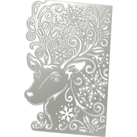 Weihnachtselch-Stanzschablone aus Metall zum Selbermachen von Scrapbook-Alben und Papierkarten