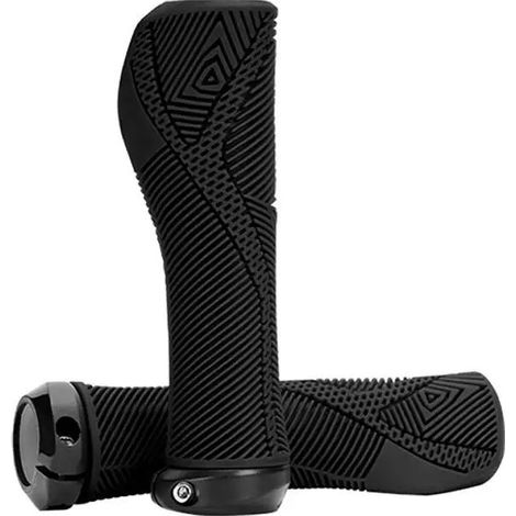Puños ergonómicos y perfilados para manillar Enlee de 146 mm, color negro. (1/4)