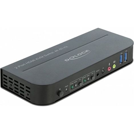 Delock 11481 KVM HDMI Switch schwarz 4K 60 Hz