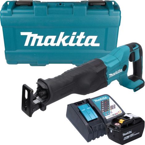 Makita DJR 186 ZK Scie sabre sans fil 18 V + 1 batterie 9,0 Ah + chargeur + mallette (1/5)