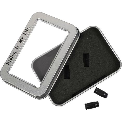 Protection anti-poussière pour embout de vélo en alliage de titane, rangement pour cyclistes, 1,4 x 0,6 x 0,6 cm, protège contre les dommages à la valve, 1 paire (1/5)