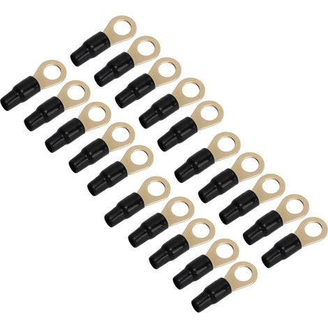 Packung mit 20 4GA Kupferringklemmen, Kabelhülsen für Verteilerkasten und Fahrzeug, hochbelastbare elektrische Steckverbinder (1/5)