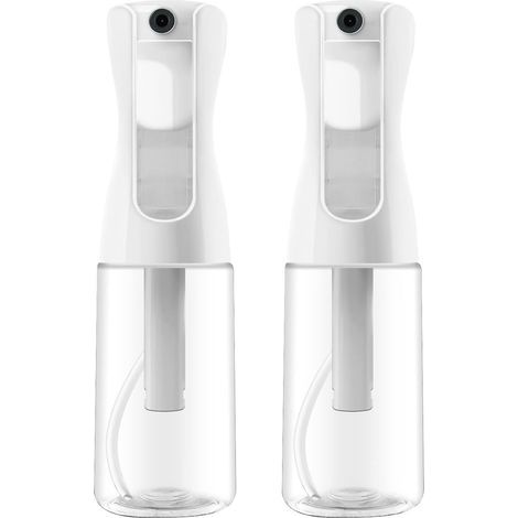 Lot de 2 flacons vaporisateurs vides de 200 ml Vaporisateur à brume fine pour coiffure, plantes, nettoyage et soins de la peau (1/5)