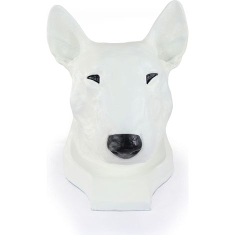 Bull Terrier, Bull Terrier I - urna per ceneri di cane, busto di cane, grande testa di cane per il giardino di Art-Dog (1/5)