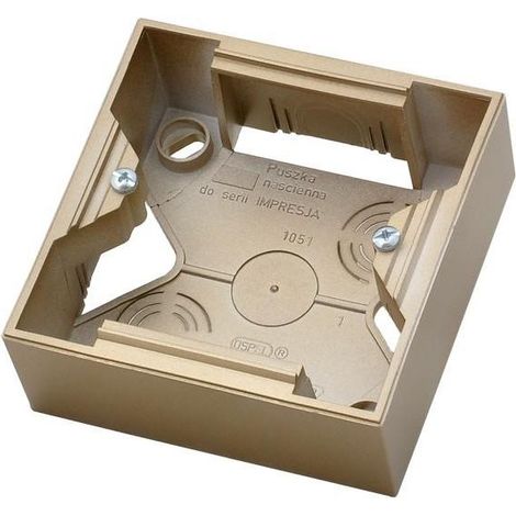 Caja de superficie Ospel pnp-1y 28 termoplástico brillante (1/2)