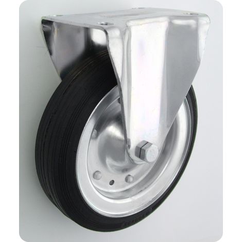 Metall-Gummi-Rad 200 mm festes Gehäuse 63 - KL200 STA