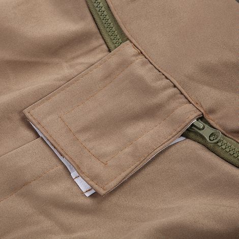 Combinaison de protection respirante pour apiculteurs, blouse avec fermeture éclair, marron clair, taille XXL (1/5)