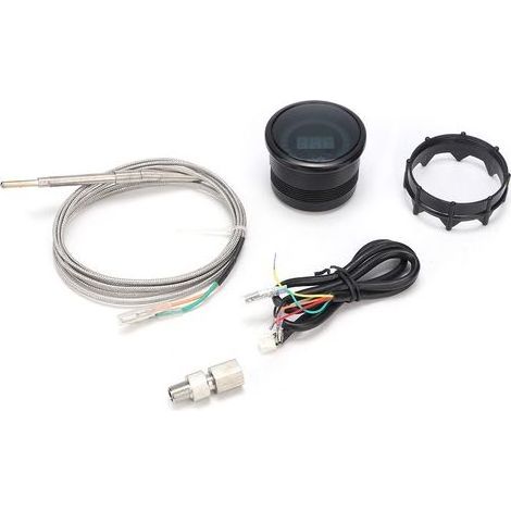 Kit de jauge de température d'échappement (EGT) compatible 12 V à 20 LED, indicateur de température (1/5)