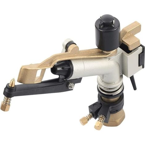 Cañón de riego 1" con alcance ajustable y 4 boquillas  Oferta exclusiva